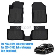 Floor Mats Liners For 2024-2025 Subaru Crosstrek & Impreza Hatchback TPE 3D 3PCS