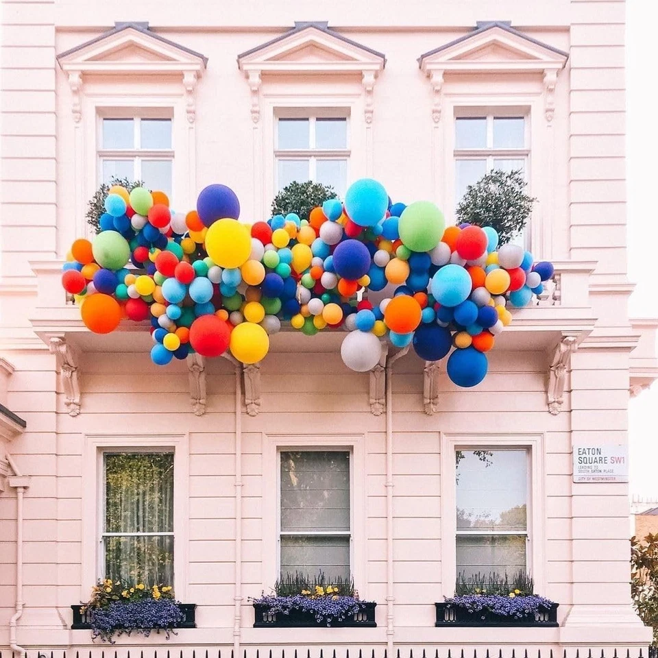 30 Globos Arco Iris Coloridos 18" Látex Helio Aire Fiesta Boda Cumpleaños Decoración Foto 4 de 4