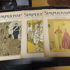 14 xSimplicissimus ab1909,  Illustrierte Wochenschriften aus 1909/1912/1913