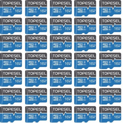 TOPESEL 10/100PCS 16GB Micro SD SDHC Memory Card TF SD Card High Speed Wholesale