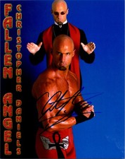 CHRISTOPHER DANIELS AUTOGRAPH PHOTO 8x10 TNA AEW ROH