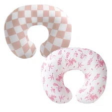 2-Pack Nursing Pillow Covers,Ultra-Soft Stretchy Breastfeeding Pillowcase for...