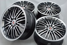 Juego de 4 llantas nuevas DDR R21 17x7,5 5x100/114,3 35 mm negras/pulidas 17"