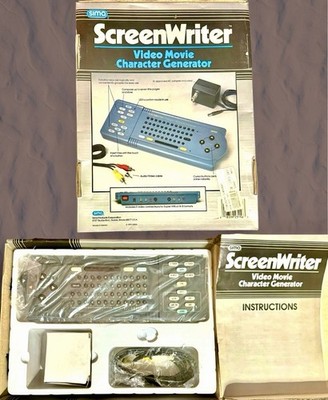 Vintage 1993 Sima SCG Screenwriter Video Movie Character Generator~NEW OLD STOCK