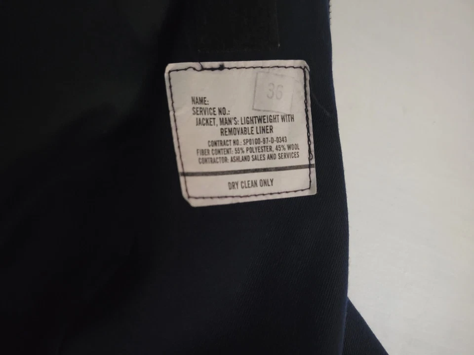 Vintage DSCP Wings Wool Blend Lightweight Military Bomber Harrington Jacket 44 L - Image 4 of 4