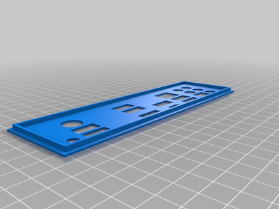 MSI X570 Gaming Plus / X570-A PRO I/O Shield - 3D Printed Rear Plate - Replaceme