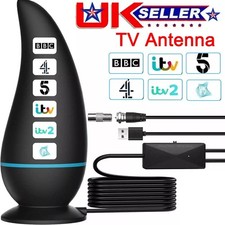 TV Aerial Freeview Indoor TV Aerial with 560+ Miles Range Reception TV Antenna