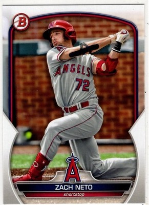 2023 Topps Bowman Baseball Zach Neto No. BP-64 Los Angeles Angels