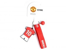 Manchester UTD FC PVC Kit With Man UTD Strap Keyring Official Merch - NEW UK