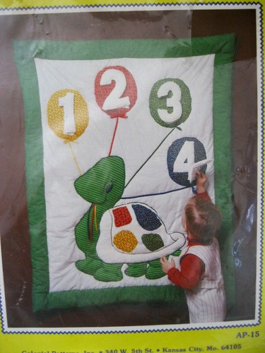 lot 2 APPLIQUE quilt patterns Aunt Martha TURTLE & Yours Truly FRANKIE FROG - Picture 2 of 8