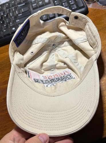 Vintage Dodge Charger 500 Beige Racing Baseball Hat Cap Men's #TP - Picture 2 of 3