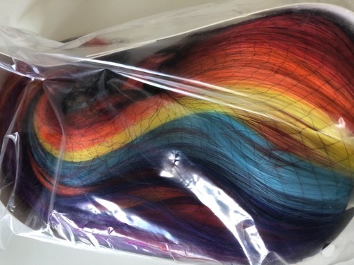 Women Girl Rainbow Colorful Multicolor Fancy Costume Party Short Bob Hair Wigs - Picture 6 of 10