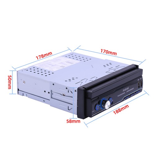 7 pulgadas Android 8.1 enlace espejo Bluetooth GPS WIFI radio de coche estéreo único 1DIn - Imagen 24 de 24
