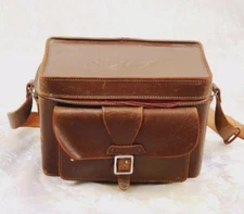 Nikon Leather Zipper Bag For  Nikon RF Cameras S,S2, M, F, Vintage Condition