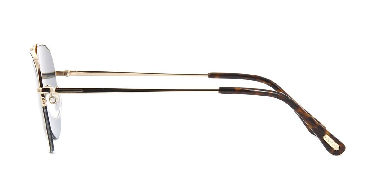 Tom Ford ABOTT FT 0667 Rose Gold/Blue Gold Flash Mirror (28X Tom Ford ABOTT FT 0667 Rose Gold/Blue Gold Flash Mirror (28X