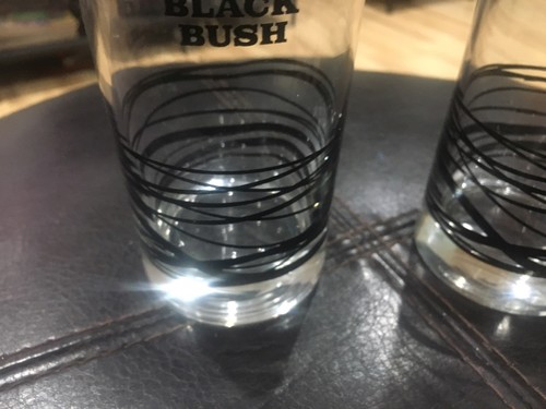 Black Bush Irish Whiskey Set Of Two Glasses Mixed Drinks Alcohol  - Bild 4 von 7