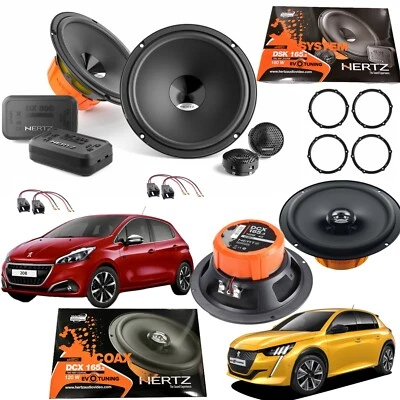 Kit 6 Casse Altoparlanti HERTZ DSK+DCX 165.3 Anteriori Posteriori Peugeot 208