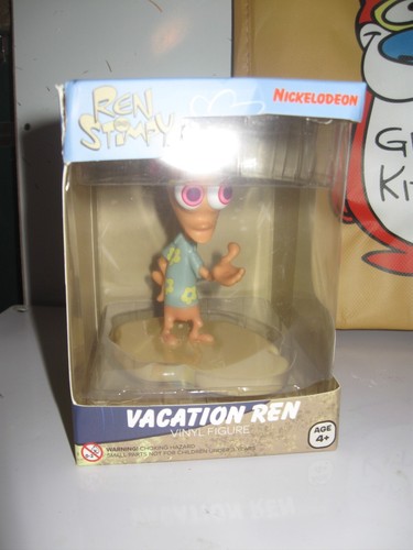 Ren And Stimpy Vacation Ren Vinyl Figure Nick Box  2020 + Stimpy lunch bag NEW - Picture 2 of 8