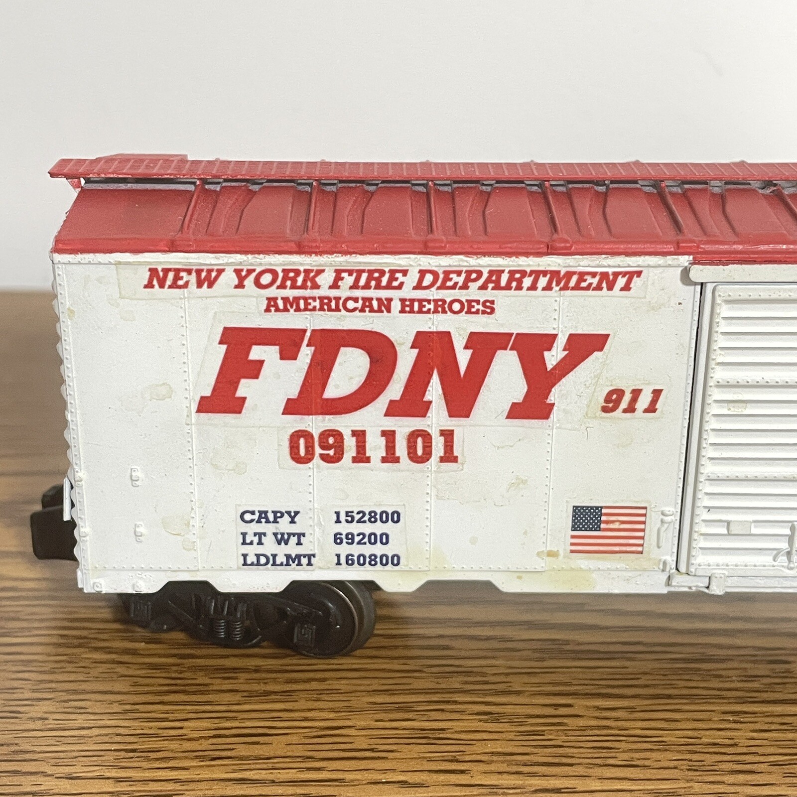 American Models S Scale Custom 911 FDNY American Heroes RTR Boxcar Custom Made