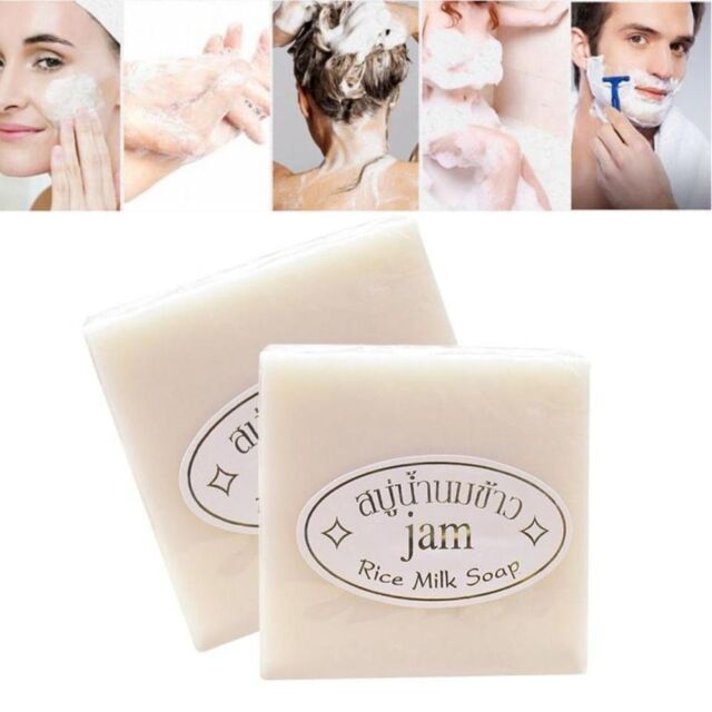 Savon fait main Lait de riz Savon blanchissant Peau éclaircissante Douche Bain Savon fait main Lait de riz Savon blanchissant Peau éclaircissante Douche Bain