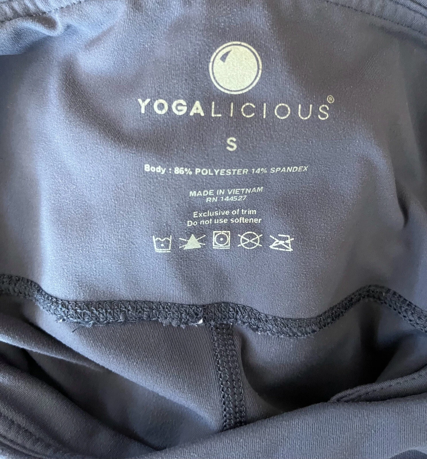 yogalicious slate spandex capri athleisure leggings