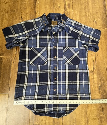 Vintage St. John’s Bay Heavyweight Men XL Button Up Shirt Pocket Plaid Flannel - Bild 5 von 12