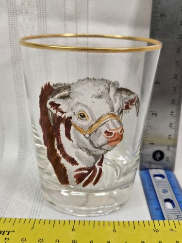 Abercrombie & Fitch Frank Vosmansky Cow Bull Double old fashioned Glsss MCM - 第 1/3 張圖片