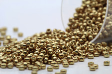 Miyuki Round Rocailles 15/0 Duracoat Galvanized Champagne Seed Beads RR-4204