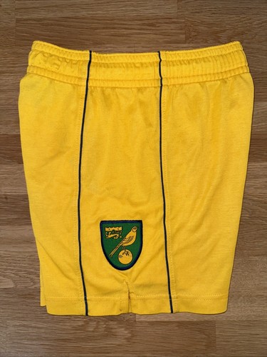 NORWICH CITY HOME SHORTS 97/99 Season Made by PONY - age 9/10? - 90’s VINTAGE! - Picture 4 of 13