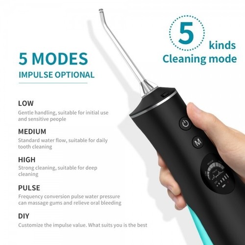 SOGUE eletric Waterflosser Mundreinigung für zwischen den Zähnen, Zahnspange, 5 Modi - Bild 6 von 9