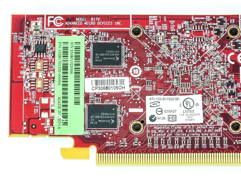 ATI B170 AMD Radeon 256MB DVI S-Video PCIe Video Graphics Card ATI-102-02 B170 - Image 3 of 4