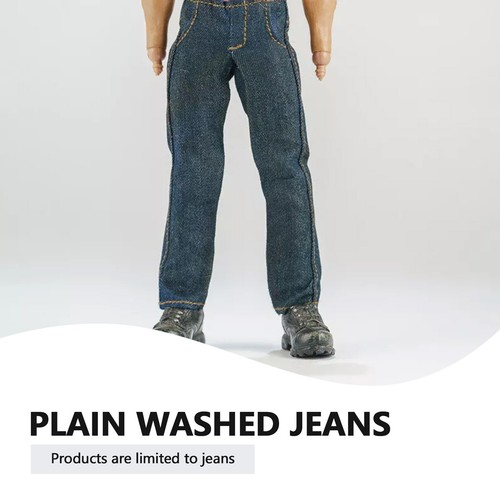 1/12 Blue Jeans Pants Trousers For 6" male Action Figure Costume Toy Clothes - Picture 6 of 13