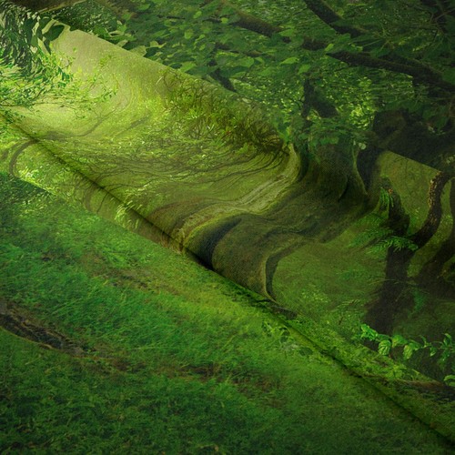 Virgin Forest Extra Large Tapestry Green Tree Wall Hanging Art Nature Background - Picture 6 of 10