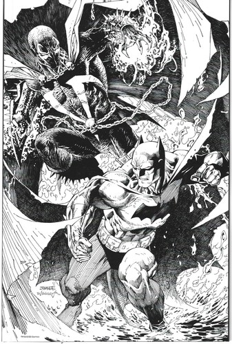 Spawn Batman 1:100 Jim Lee Variant Todd McFarlane Greg Capullo NM First Print