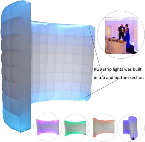 Photomaton gonflable mur avec toile de fond soufflante pour fête d'événement mariage119x59x91'' - Photo 19 sur 68