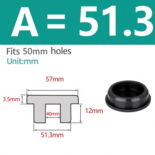 Black Silicone Rubber Round Hole Plugs Blanking End Cap Tube Pipe Insert Bungs - Picture 52 of 94