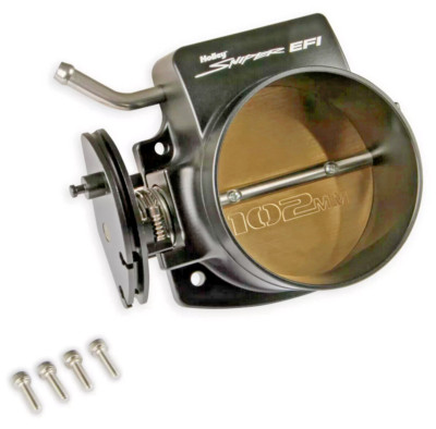 SNIPER 102mm 4 Bolt Throttle Body Black Cable LS1 LS2 LS3 LS6 LS LS7 6.0 6.2
