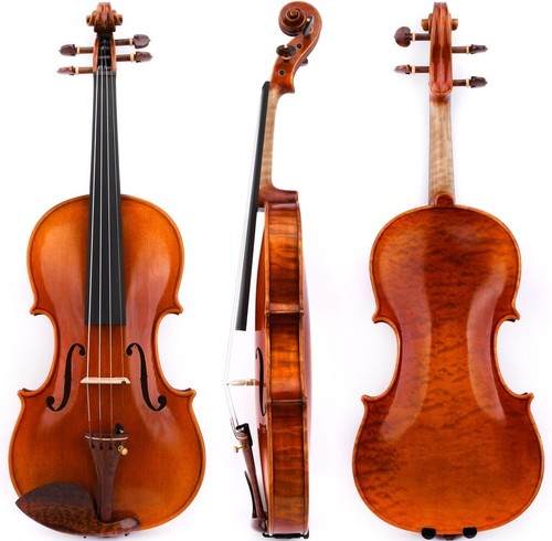 T31+ Master Antique Strad 1715 Copy Violin 4/4 Perfect Puma Grain Snakewood Part - Imagen 5 de 13