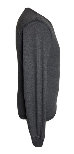 Mens Foot Locker Grey Athletic Fit Long Sleeved Top UK Size Medium / US Small - Picture 3 of 5