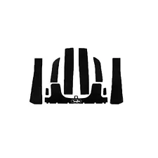 SBT BlackTip Traction Mats Kawasaki ST STS 900 750 STX 1994-1998 Black groove...