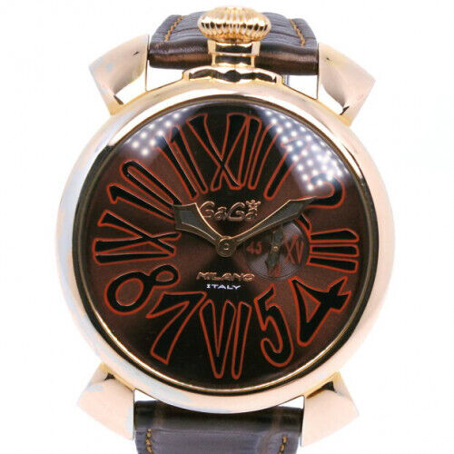 Gaga Milano Manuale 46mm Quartz Wristwatch for Men's [VG Gaga Milano Manuale 46mm Quartz Wristwatch for Men's [VG