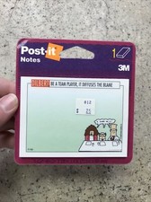 NOS 1996 Dilbert 3M Post-it Notes - Be A Team Player Diffuses Blame - Fast Ship