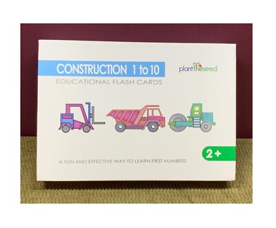 THICK EDUCATIONAL FLASH CARDS COUNTING 1 - 10 & LEARNING AS YOU GO ALONG