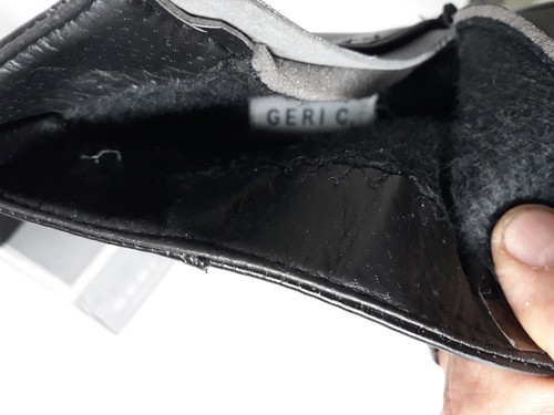 Geri C New York Women's Ankle Boots Booties Black Faux Leather Zip Size 8.5 - Picture 6 of 9