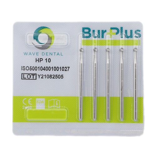 WAVE Dental Carbide Straight Burs Round HP 1/2 4 6 8 2.35mm Low Speed Handpiece - Picture 8 of 78