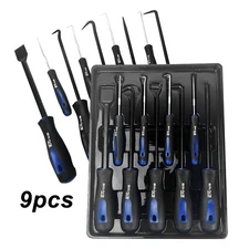 9PC Scraper Hook And Pick Tool Set O Ring Seal Gasket Removal & Mini Hook & Pick