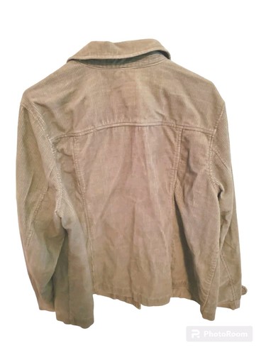 Corduroy Relativity Jacket Green Plus Size 2X Stylish 70's Classic Womens Light - Picture 2 of 3
