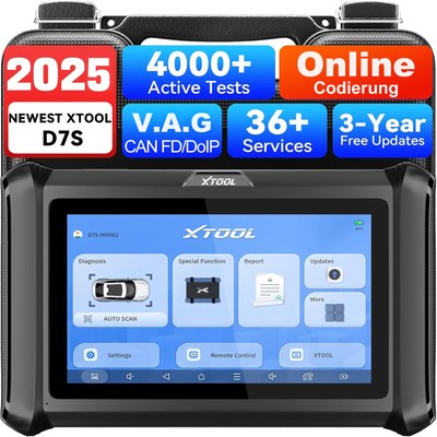 2025 XTOOL D7S OBD2 Diagnosegerät ECU Codierung Bidirektionales Scan-Tool