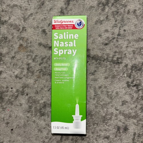 walgreens saline nasal spray With Xylitol 1.5 Oz Exp 05/25 eBay