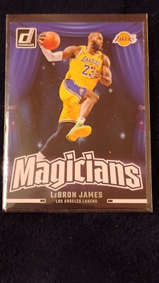 lebron james yugioh card 2024-25 Panini Donruss Basketball Magicians - #1 LeBron James 2002 SCI Gold